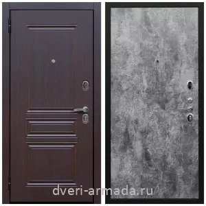 Входные двери с зеркалом МДФ, Дверь входная Армада Экстра ФЛ-243 Эковенге / ПЭ Цемент темный