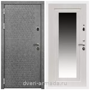 Двери со склада, Дверь входная Армада Престиж Белая шагрень МДФ 16 мм Штукатурка графит ФЛС - 502 / ФЛЗ-120 Дуб беленый