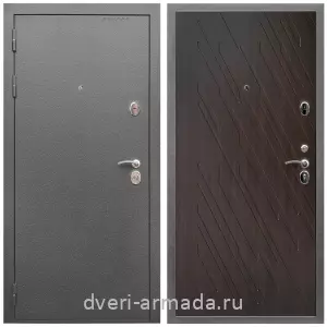 Входные двери Йошкар-Ола, Дверь входная Армада Оптима Антик серебро /МДФ 16 мм  ФЛ-86 Венге структурный