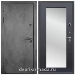 Входные двери с зеркалом МДФ, Дверь входная Армада Лофт МДФ 16 мм ФЛ-291 Бетон тёмный / МДФ 16 мм ФЛЗ-пастораль, Венге