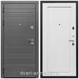 Черные входные двери, Металлическая дверь входная Армада Роял Вуд МДФ 10 мм графит / МДФ 16 мм ФЛ-119 Ясень белый