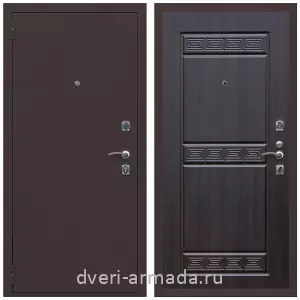 Входные двери с внутренней отделкой панелями МДФ, Дверь входная Армада Комфорт Антик медь / ФЛ-242 Эковенге