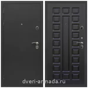 Черные входные двери, Металлическая дверь входная Армада Престиж Черный крокодил / ФЛ-183 Венге