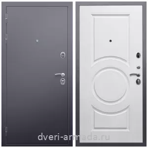 Входные двери Йошкар-Ола, Дверь входная Армада Люкс Антик серебро / МДФ 16 мм МС-100 Белый матовый