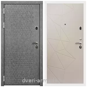 Входные двери Лондон, Дверь входная Армада Престиж Белая шагрень МДФ 16 мм Штукатурка графит ФЛС - 502 / ФЛ-139 Какао нубук софт