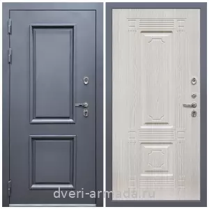 Уличные двери для коттеджа, Дверь входная уличная в дом Армада Корса / МДФ 6 мм ФЛ-2 Дуб белёный