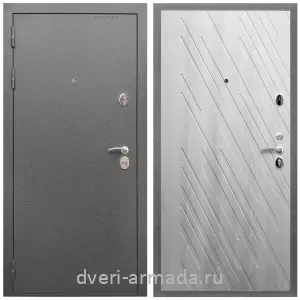 Входные двери в Подольске, Дверь входная Армада Оптима Антик серебро / МДФ 16 мм ФЛ-86 Ясень Ривьера Айс