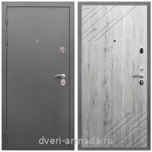 Входные двери толщиной 1.5 мм, Дверь входная Армада Оптима Антик серебро / МДФ 16 мм ФЛ-143 Рустик натуральный