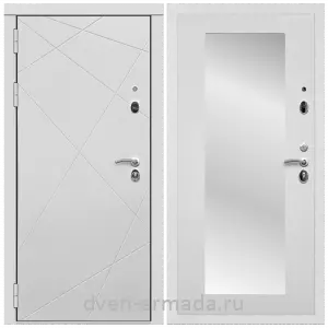 Входные двери с внутренней отделкой панелями МДФ, Дверь входная Армада Тесла МДФ 16 мм / МДФ 16 мм ФЛЗ-Пастораль, Ясень белый