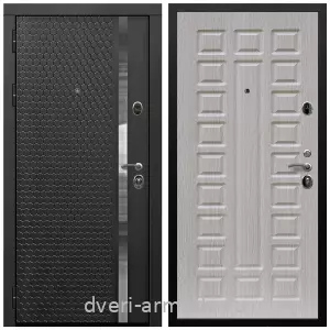 Входные двери черная шагрень, Дверь входная Армада Престиж Черная шагрень МДФ 16 мм ФЛН - 501/ МДФ 16 мм ФЛ-183 Сандал белый