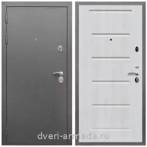 Офисные, Дверь входная Армада Оптима Антик серебро / МДФ 16 мм ФЛ-39 Дуб Филадельфия крем