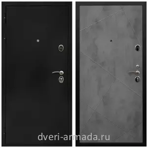 Входные двери черная шагрень, Дверь входная Армада Престиж Черная шагрень / ФЛ-291 Бетон темный