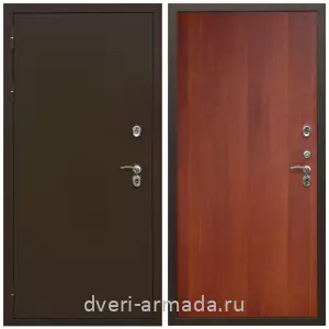 Коричневые входные двери, Металлическая коричневая дверь входная железная утепленная  Армада Термо Молоток коричневый/ ПЭ Итальянский орех для дачи с замками