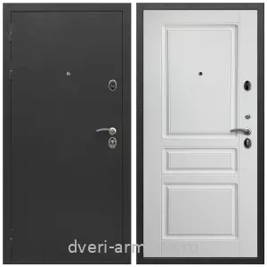 Черные входные двери, Металлическая дверь входная Армада Престиж Черный шелк / МДФ 16 мм ФЛ-243 Ясень белый