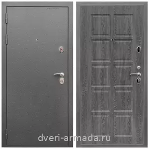 Входные двери лофт, Дверь входная Армада Оптима Антик серебро / МДФ 10 мм ФЛ-38 Дуб Филадельфия графит
