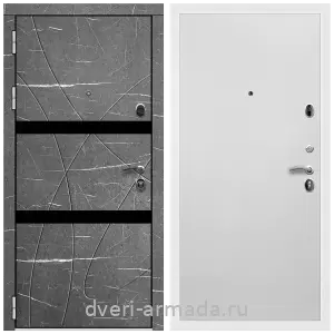 Черные входные двери, Металлическая дверь входная Армада Престиж Белая шагрень МДФ 16 мм Торос графит / МДФ 10 мм Гладкая Белый матовый