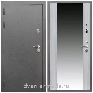 Одностворчатые входные двери, Дверь входная Армада Оптима Антик серебро / МДФ 16 мм СБ-16 Сандал белый