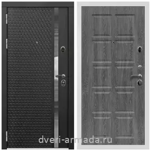Правые входные двери, Дверь входная Армада Престиж Белая шагрень МДФ 16 мм ФЛН - 501 / МДФ 10 мм ФЛ-38 Дуб Филадельфия графит