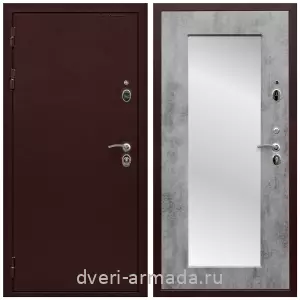 Белые двери с зеркалом, Дверь входная Армада Престиж Антик медь / МДФ 16 мм ФЛЗ пастораль Бетон темный