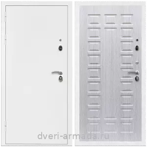 Входные двери лофт, Дверь входная Армада Оптима Белая шагрень / МДФ 16 мм ФЛ-183 Дуб белёный