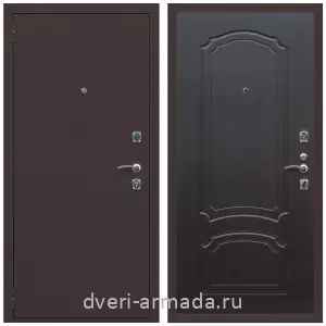 МДФ с фрезеровкой, Дверь входная Армада Комфорт Антик медь / ФЛ-140 Венге