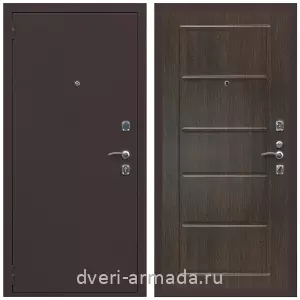 Входные двери в Подольске, Дверь входная Армада Комфорт Антик медь / ФЛ-39 Венге