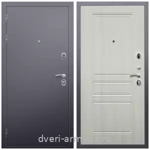 Темные входные двери, Недорогая дверь входная в квартиру Армада Люкс Антик серебро / ФЛ-243 Лиственница беж 