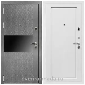 Двери со склада, Дверь входная Армада Престиж Белая шагрень МДФ 16 мм Штукатурка графит / ФЛ-119 Ясень белый