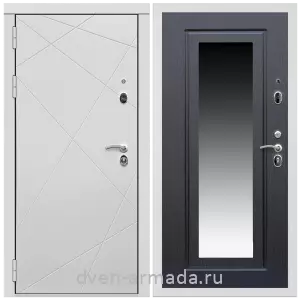 Входные двери с зеркалом МДФ, Дверь входная Армада Тесла МДФ 16 мм / МДФ 16 мм ФЛЗ-120 Венге
