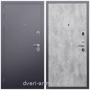 Темные входные двери, Дверь входная металлическая взломостойкая Армада Люкс Антик серебро / ПЭ Цемент светлый