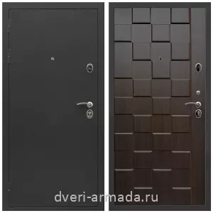 Черные входные двери, Металлическая дверь входная Армада Престиж Черный крокодил / МДФ 16 мм ОЛ-39 Эковенге