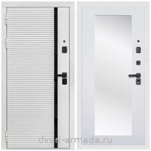 Дверь входная Армада Каскад WHITE МДФ 10 мм / МДФ 16 мм ФЛЗ-Пастораль, Ясень белый