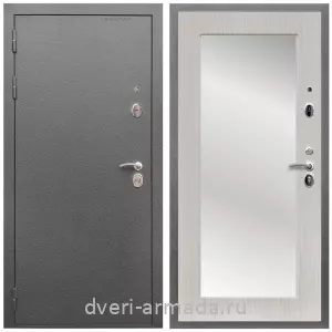 Входные двери с тремя петлями, Дверь входная Армада Оптима Антик серебро / МДФ 16 мм ФЛЗ-Пастораль, Дуб белёный