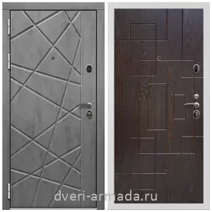 Входные двери в Подольске, Дверь входная Армада Престиж Белая шагрень МДФ 16 мм Бетон графит ФЛ - 69 / МДФ 16 мм ФЛ-57 Дуб шоколад