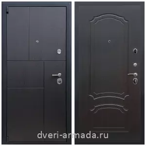 Толстые входные двери, Дверь входная элитная Армада Бастион ФЛ-290 Дуб фактурный шоколад / ФЛ-140 Венге