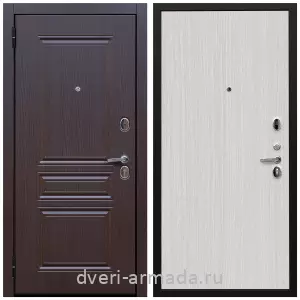 металлические двери с шумоизоляцией с отделкой МДФ, Дверь входная Армада Экстра ФЛ-243 Эковенге / ПЭ Венге светлый со звукоизоляцией