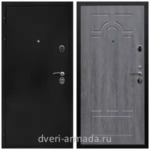 Черные входные двери, Металлическая дверь входная Армада Престиж Черная шагрень / ФЛ-58 Дуб Филадельфия графит
