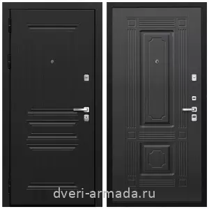 Входные двери черная шагрень, Дверь входная Армада Экстра МДФ 10 мм ФЛ-243 Черная шагрень / МДФ 16 мм ФЛ-2 Венге