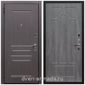 Утепленные металлические двери с отделкой МДФ, Дверь входная со звукоизоляцией Армада Экстра ФЛ-243 Эковенге / ФЛ-58 Дуб Филадельфия графит