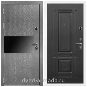 Двери со склада, Дверь входная Армада Престиж Белая шагрень МДФ 16 мм Штукатурка графит / ФЛ-2 Венге