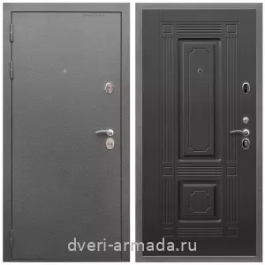 Входные двери с тремя петлями, Дверь входная Армада Оптима Антик серебро / МДФ 6 мм ФЛ-2 Венге