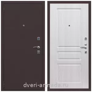 Левые входные двери, Дверь входная Армада Комфорт Антик медь / ФЛ-243 Дуб белёный
