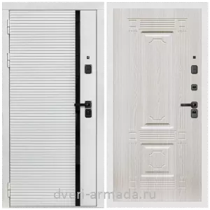 Входные двери Беленый дуб, Дверь входная Армада Каскад WHITE МДФ 10 мм / МДФ 16 мм ФЛ-2 Дуб белёный