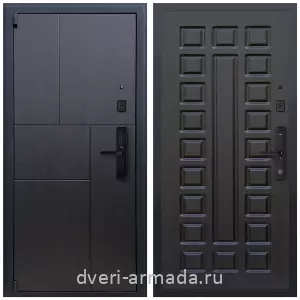 Темные входные двери, Дверь входная Армада Бастион МДФ 16 мм Kaadas S500 / МДФ 16 мм ФЛ-183 Венге