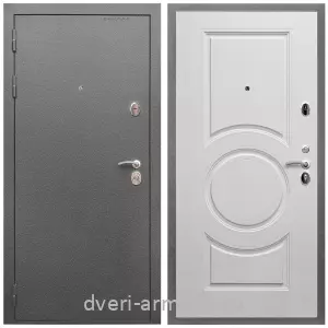 4 контура, Дверь входная Армада Оптима Антик серебро / МДФ 16 мм МС-100 Белый матовый