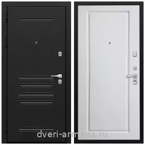 Входные двери черная шагрень, Дверь входная Армада Экстра МДФ 10 мм ФЛ-243 Черная шагрень / МДФ 16 мм ФЛ-119 Белый матовый