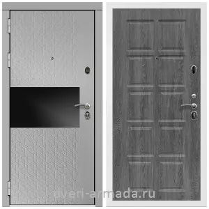 Входные двери в Подольске, Дверь входная Армада Престиж Белая шагрень МДФ 16 мм Милк рикамо софт / МДФ 10 мм ФЛ-38 Дуб Филадельфия графит