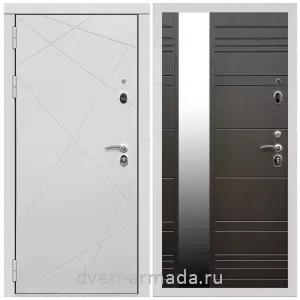 Входные двери с зеркалом МДФ, Дверь входная Армада Тесла МДФ 16 мм / МДФ 16 мм ФЛЗ-Сити Венге