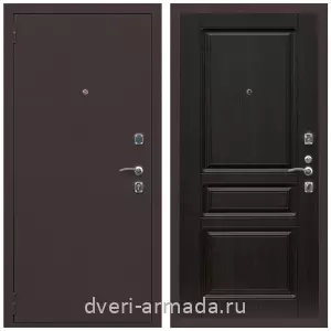 Входные двери с внутренней отделкой панелями МДФ, Дверь входная Армада Комфорт Антик медь / ФЛ-243 Венге