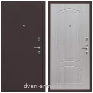 Левые входные двери, Дверь входная Армада Комфорт Антик медь / ФЛ-140 Дуб белёный